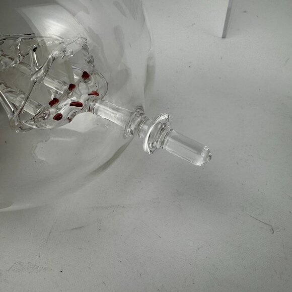 Kempstood Glass Globe Whiskey Decanter 850 ml Hand Blown Inner Galleon Ship READ - Picture 9 of 16